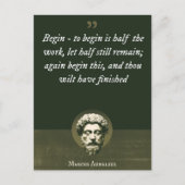 Beginnen - zu beginnen ist die Hälfte der Arbeit, Postkarte (Vorderseite)