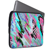 Beginnend Abstrakt zu blühen Laptopschutzhülle (Vorne Rechts)