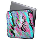 Beginnend Abstrakt zu blühen Laptopschutzhülle (Vorderseite Links)