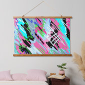 Beginnend, Abstrakte Kunst zu blühen Wandteppich Mit Holzrahmen (Schlafzimmer)