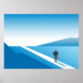 Beginnend Journey Blue Road Poster (Vorne)