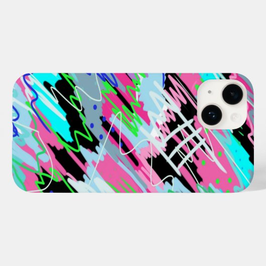 Beginnend mit Abstrakter Druckausgabe blühen Case-Mate iPhone Hülle (Rückseite (Horizontal))