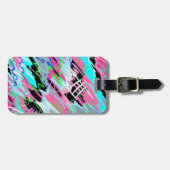 Beginnend mit Abstrakter Druckausgabe blühen Gepäckanhänger (Vorderseite horizontal)