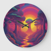 Beginning of The Fall Art Große Wanduhr (Vorderseite)