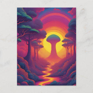 Beginning of The Fall Art Postkarte