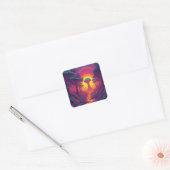 Beginning of The Fall Art Quadratischer Aufkleber (Umschlag)