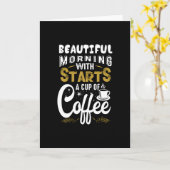 Beginnt eine Tasse Kaffee Karte (Gelbe Blume)