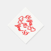 Beginnt mit einer Kiss-Sammlung Serviette (Ecke)