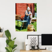 BEGINNT UNTER 20 $ - Lady Doing Wäsche Poster (Heimbüro)