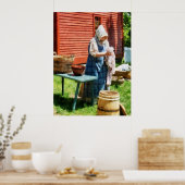 BEGINNT UNTER 20 $ - Lady Doing Wäsche Poster (Küche)
