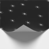 Beginnt weiß auf schwarz geschenkpapier (Ecke)