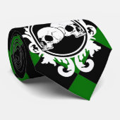 Begird Ebenholz-(grüne) Krawatte (Gerollt)