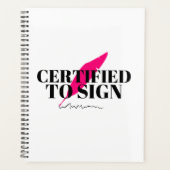 beglaubigt, Notar zu unterschreiben Planer (Vorderseite)