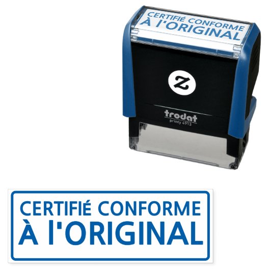 BEGLAUBIGTE KOPIE DES ORIGINALDOKUMENTS PERMASTEMPEL (Beispiel)