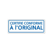 BEGLAUBIGTE KOPIE DES ORIGINALDOKUMENTS PERMASTEMPEL (Design)