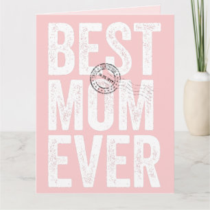 Beglaubigte und abgestempelte beste Mama je Mutter Karte