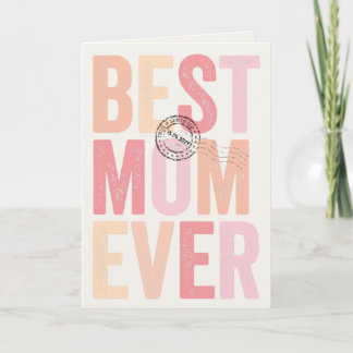 Beglaubigte und abgestempelte beste Mama je Mutter Karte
