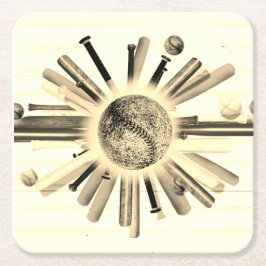 BEGLEITEN SIE SONNTAGS! RECHTECKIGER PAPPUNTERSETZER