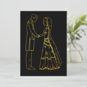 Begleiten Sie uns bei der Feier der eleganten Hoch Einladung (Stehend Vorderseite)