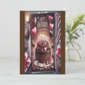 Begleiten Sie uns für ein Party (Kuchentag) Einladung (Stehend Vorderseite)