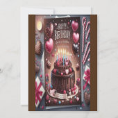 Begleiten Sie uns für ein Party (Kuchentag) Einladung (Rückseite)