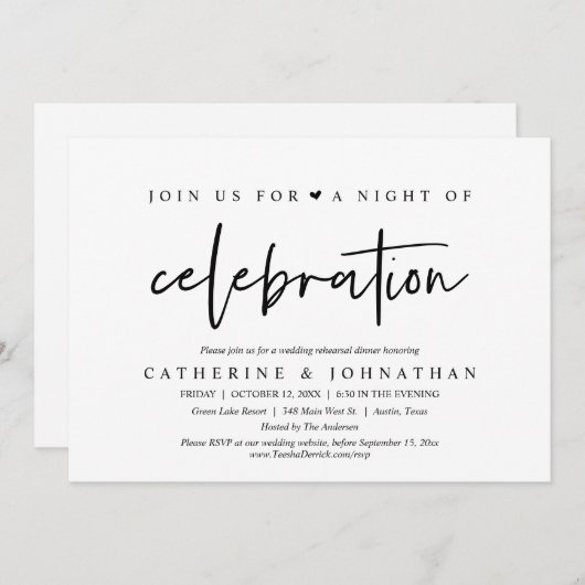 Begleiten Sie uns für eine Feierabend, Mi-Probe Einladung (Vorne/Hinten)