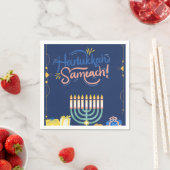 Begleiten Sie uns für eine fröhliche Hanukkah-Feie Serviette (Beispiel)