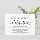 Begleiten Sie uns für eine Nacht der Probe Einladung (Stehend Vorderseite)