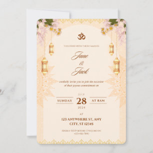 Begleiten Sie uns - Hochzeitseinladung Einladung
