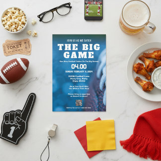 Begleiten Sie uns, um den Big Game Football Bash z Einladung