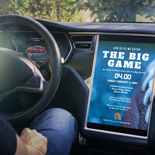 Begleiten Sie uns, um den Big Game Football Bash z Einladung