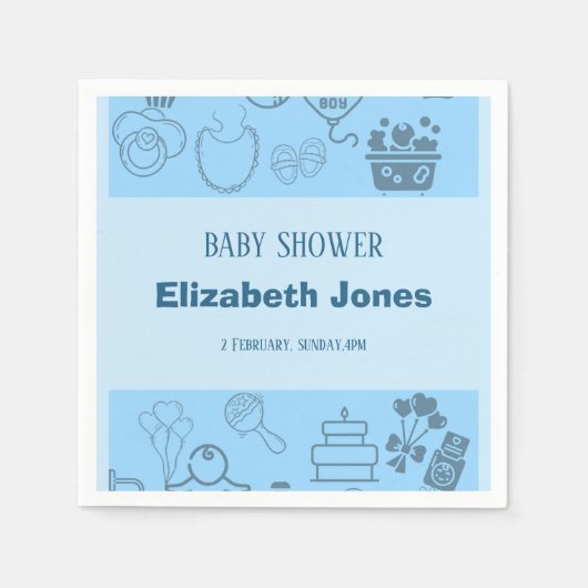 Begleiten Sie uns, um unseren kleinen Prinzen zu f Serviette (Vorderseite)