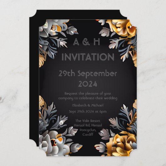 Begleiten Sie uns, während wir gemeinsam auf eine Einladung (Vorne/Hinten)