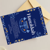 Begleiten Sie uns zu einer fröhlichen Hanukkah-Fei Dankeskarte