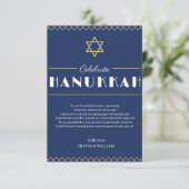 Begleiten Sie uns zu einer fröhlichen Hanukkah-Fei Dankeskarte (Stehend Vorderseite)