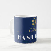 Begleiten Sie uns zu einer fröhlichen Hanukkah-Fei Kaffeetasse (Vorderseite Links)