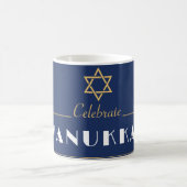 Begleiten Sie uns zu einer fröhlichen Hanukkah-Fei Kaffeetasse (Mittel)