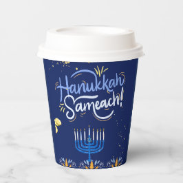 Begleiten Sie uns zu einer fröhlichen Hanukkah-Fei Pappbecher