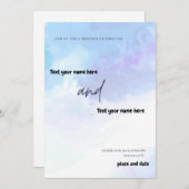 Begleiten Sie uns zu einer Hochzeitsfeier Einladung (Vorne/Hinten)