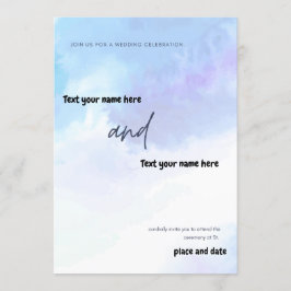 Begleiten Sie uns zu einer Hochzeitsfeier Einladung