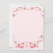 Begleiten Sie uns zum Empfang der Hochzeitsfeier Einladung (Rückseite)