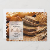 Begleiten Sie uns zum Frühstück Fresh Baked Breads Einladung (Vorderseite)