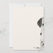 Begleiten Sie uns zum Pawty Dalmatiner Dog Thema G Einladung (Rückseite)