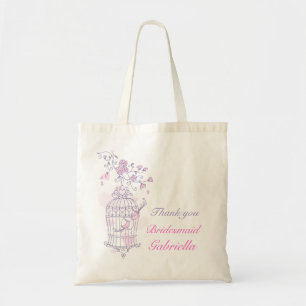 Begleitende Brautjungferntasche der lila rosa Tragetasche