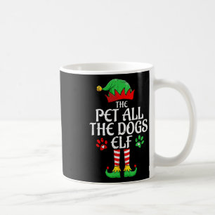 Begleiter alle Hunde Elf Xmas Matching Weihnachten Kaffeetasse