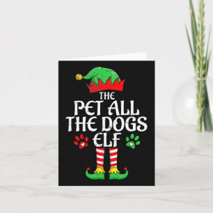 Begleiter alle Hunde Elf Xmas Matching Weihnachten Karte