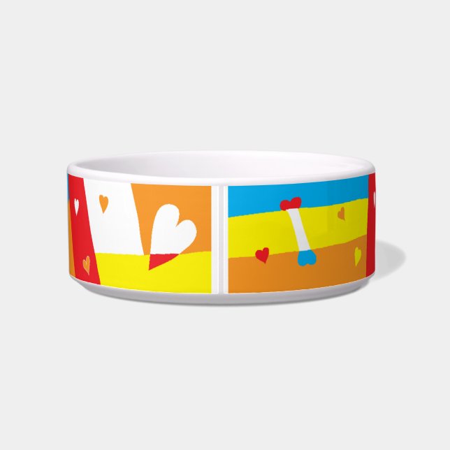 Begleiter DOG Medium Schüssel "Trinken und sein Fu (Rückseite)