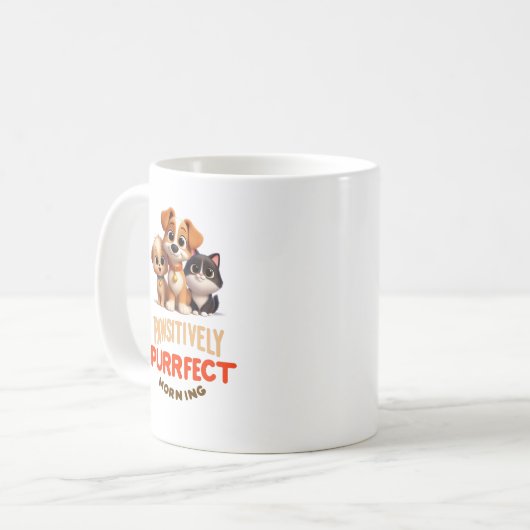 Begleiter liebt Geschenk der Tasse, positive Wirku Kaffeetasse (Vorderseite Links)