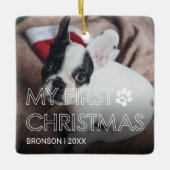 Begleiter meine erste Weihnachtsschmuck-Keramik Keramikornament (Vorderseite)
