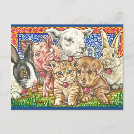 "Begleiter; Nahrung." Postkarte (Vorderseite)